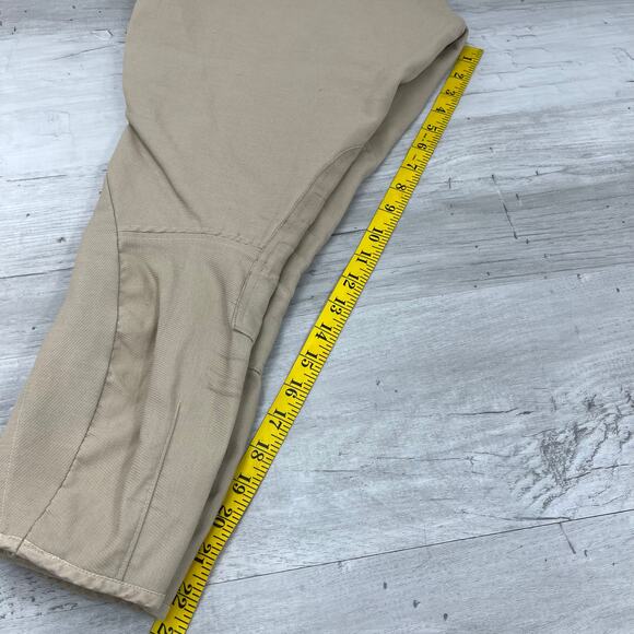 Vintage Unisex Tan Horse Equestrian Riding Trouser Pants Stretch Pockets 25 R - Picture 11 of 11